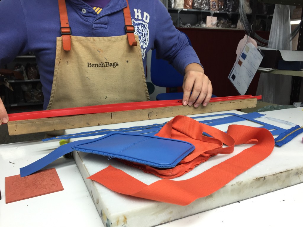 A day at the factory - sky crossbody bag - BenchBags 3