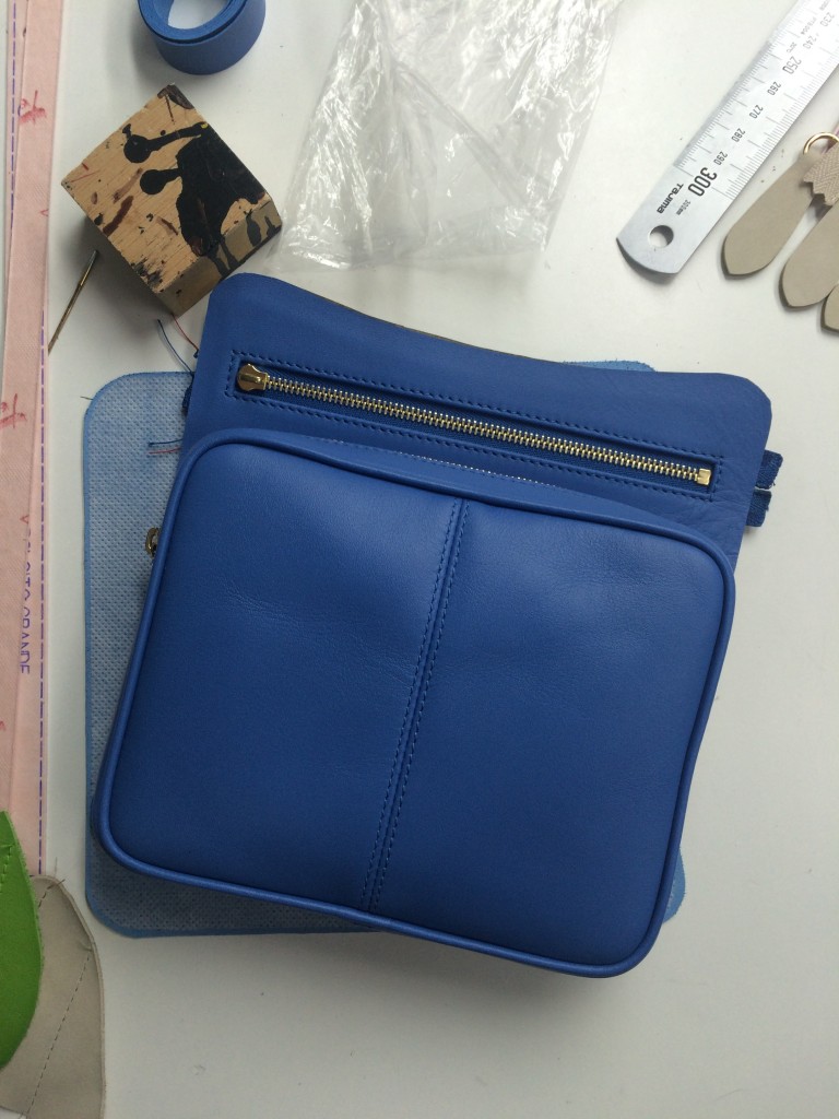 A day at the factory - sky crossbody bag - BenchBags 8